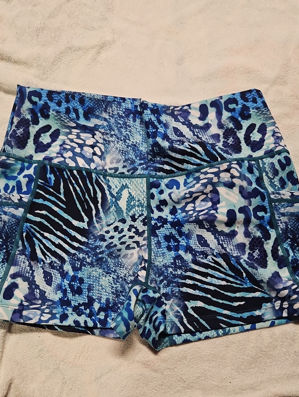 Constantly Varied Gear Blue Multi-Print Bike Shorts